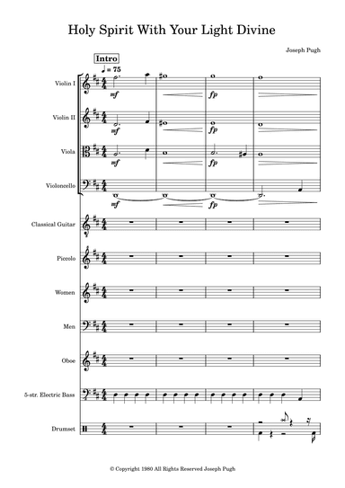 Holy Spirit With Your Light Divine(Choir)