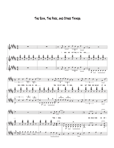 Rain The Park And Other Things (arr. Biegler)