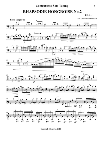 F. Liszt Rhapsodie Hongroise No.2 (arr. Guennadi Mouzyka)