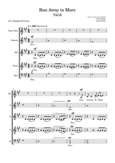 Run Away To Mars (arr. Engelhardt Unaeb)
