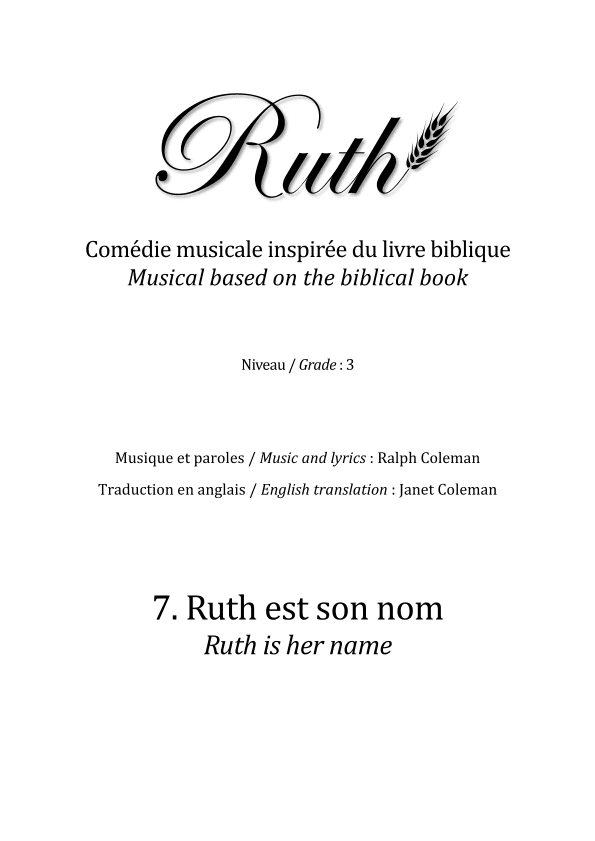 7. Ruth est son nom (Ruth is her name)