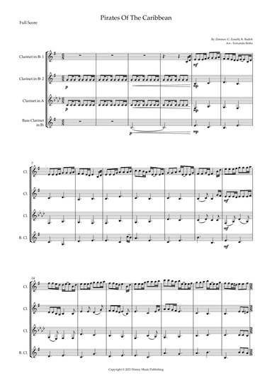 Pirates Of The Caribbean (arr. Fernando Britto)