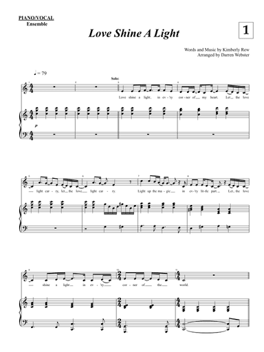 Love Shine A Light (arr. Darren Webster)