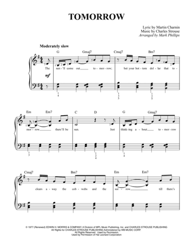 Tomorrow (arr. Mark Phillips)