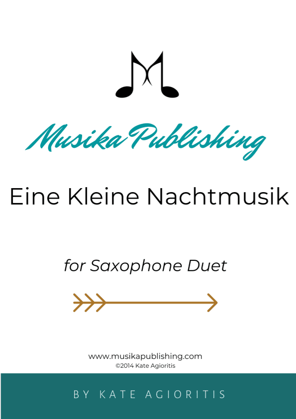 Eine Kleine Nachtmusik - Saxophone Duet (arr. Kate Agioritis)