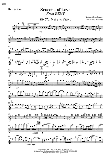 Seasons Of Love (arr. César Madeira)
