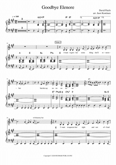 Goodbye Elenore (arr. Jussi Kontinen)