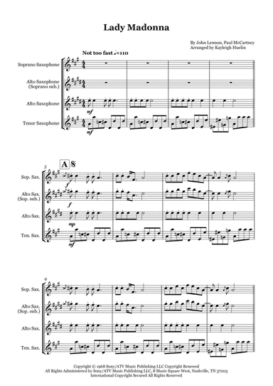 Lady Madonna (arr. Kayleigh Huelin)