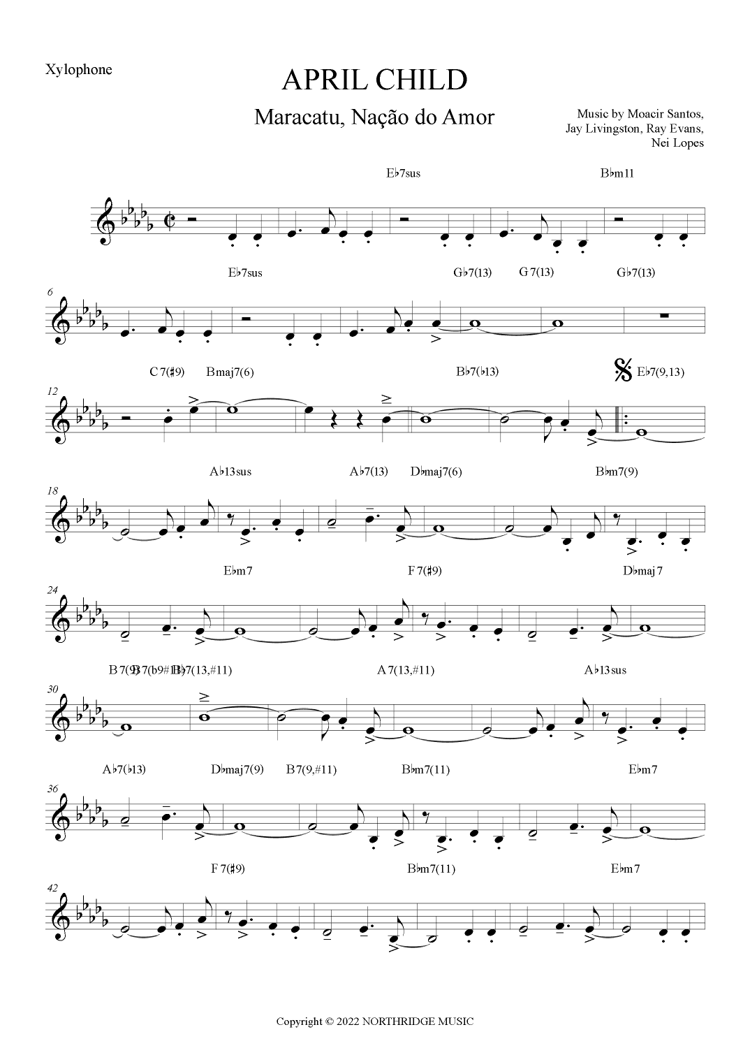 April Child (arr. The Sheet Music Library)