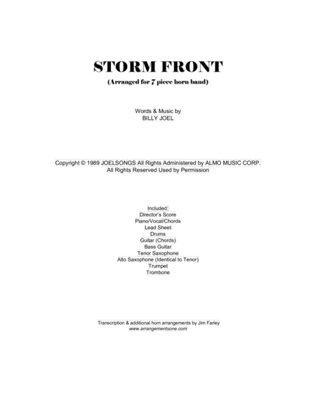 Storm Front (arr. Jim Farley www.arrangementsone.com)