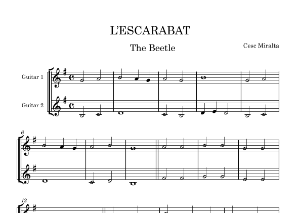 L'ESCARABAT Guit Duet