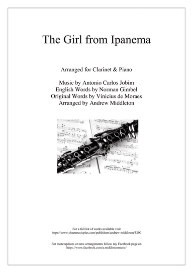 The Girl From Ipanema (Garota De Ipanema) (arr. Andrew Middleton)