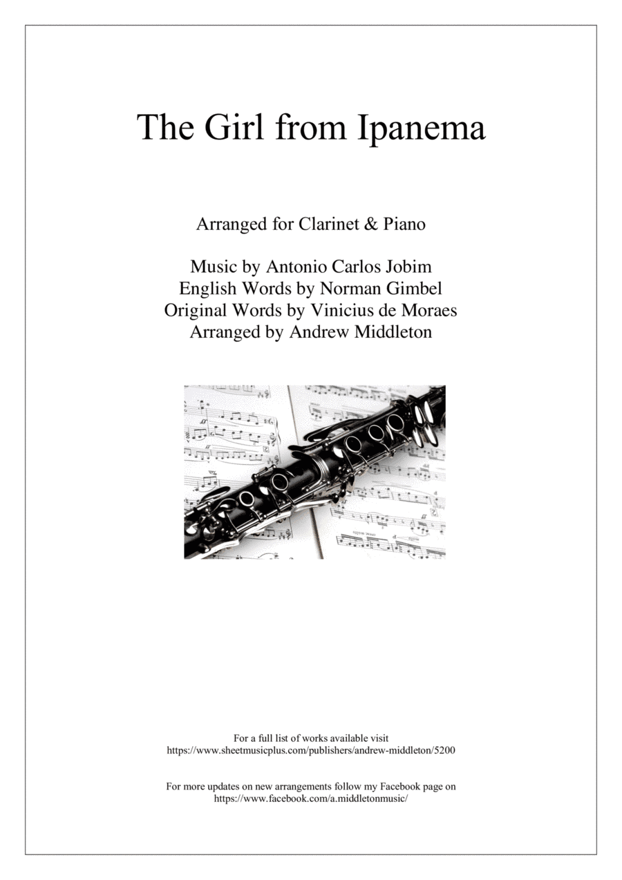 The Girl From Ipanema (Garota De Ipanema) (arr. Andrew Middleton)