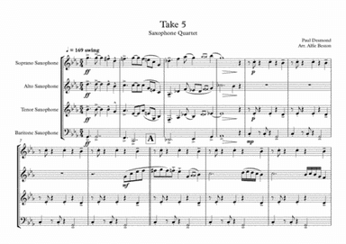 Take Five (arr. Alfie Beston)