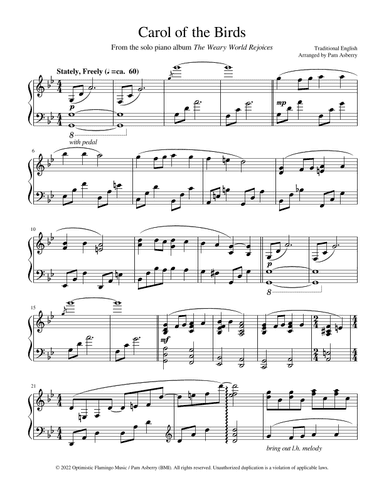 Carol of the Birds (arr. Pam Asberry)