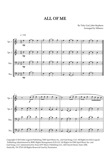 All Of Me (arr. Milanov)