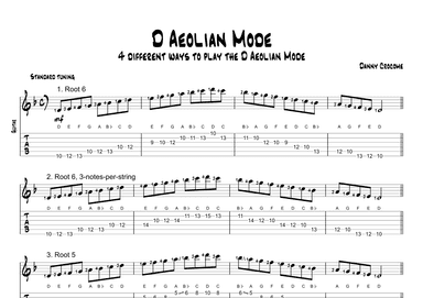 D Aeolian Mode (4 Ways to Play)