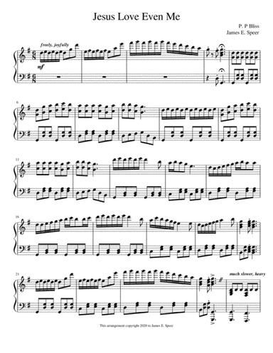 Jesus Loves Even Me (arr. James E. Speer)