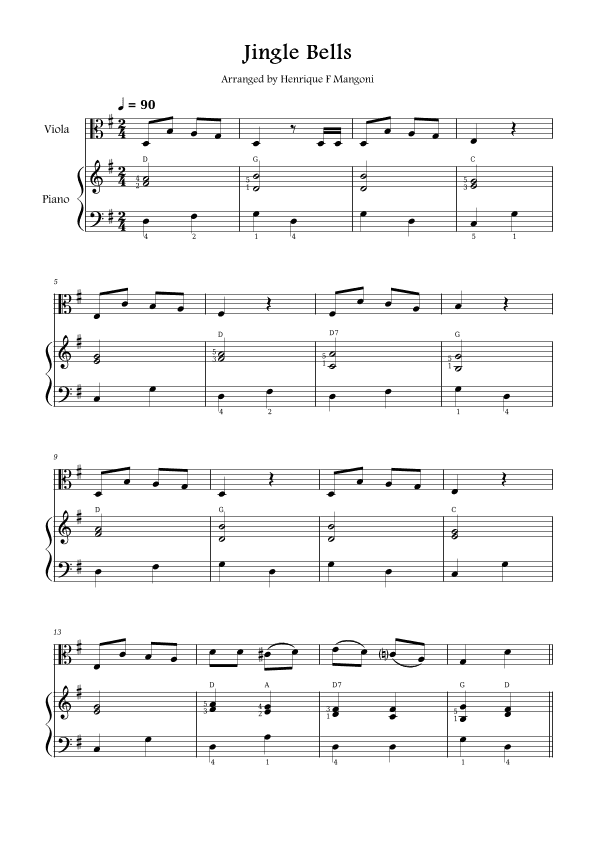 Jingle Bells (arr. Henrique F Mangoni)