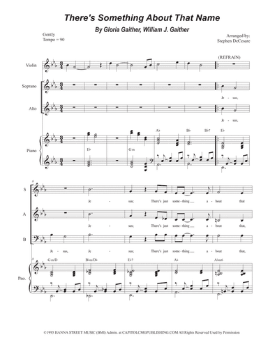 There's Something About That Name (arr. Stephen DeCesare)