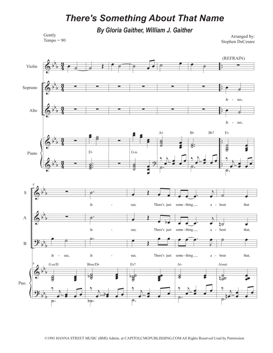There's Something About That Name (arr. Stephen DeCesare)