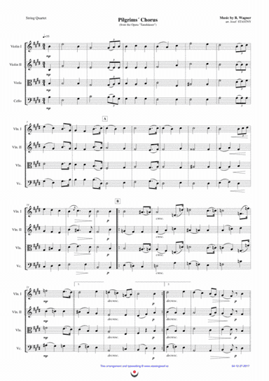 Pilgrims´ Chorus (arr. Josef STASTNY)