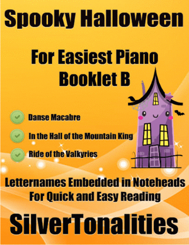 Spooky Halloween for Easiest Piano Booklet B (arr. SilverTonalities)