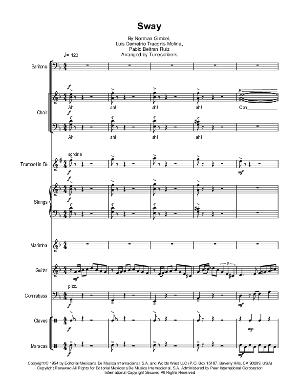 Sway (arr. Tunescribers)