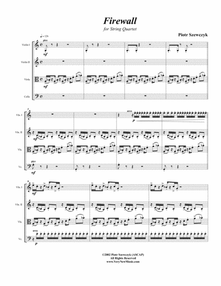 Firewall for String Quartet