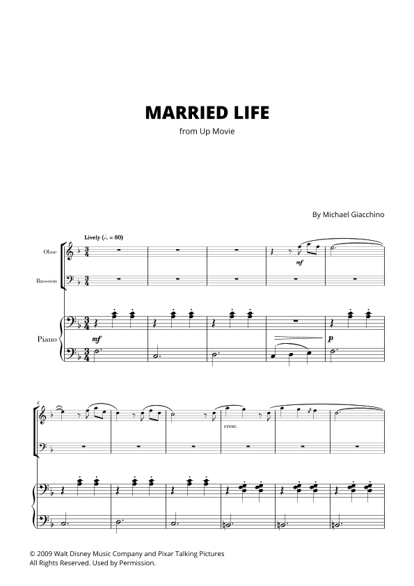 Married Life (arr. Cadenza Editions)