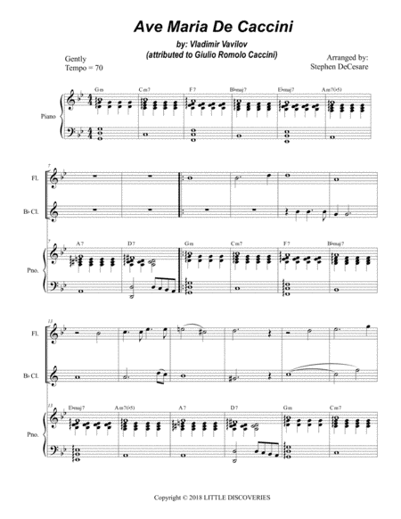 Ave Maria De Caccini (arr. Stephen DeCesare)
