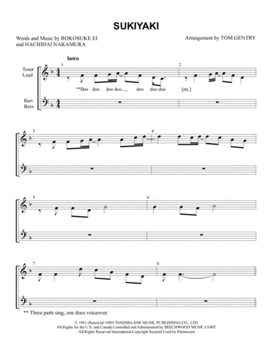 Sukiyaki (arr. Tom Gentry)