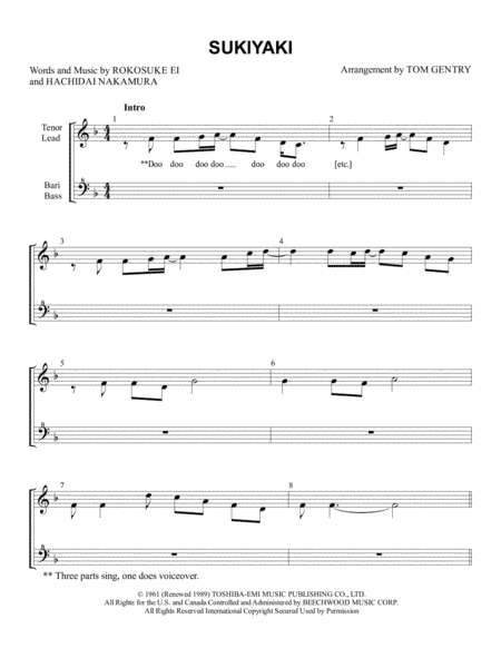 Sukiyaki (arr. Tom Gentry)