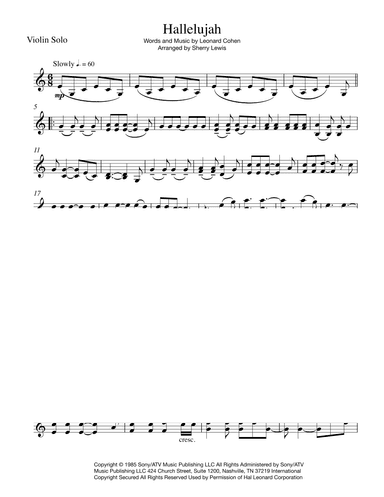 Hallelujah (arr. Sherry Lewis)