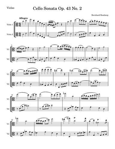 Cello Sonata Op. 43 No. 2 (arr. Eric van Gyzen)