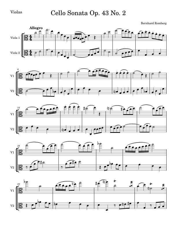 Cello Sonata Op. 43 No. 2 (arr. Eric van Gyzen)