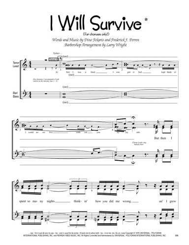 I Will Survive (arr. Larry Wright)