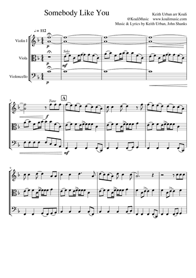 Somebody Like You (arr. KoaliMusic)