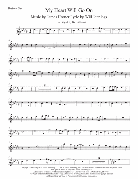 My Heart Will Go On (Love Theme from Titanic) (arr. Kevin Busse)