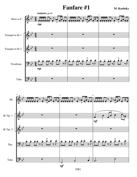 Fanfare #1