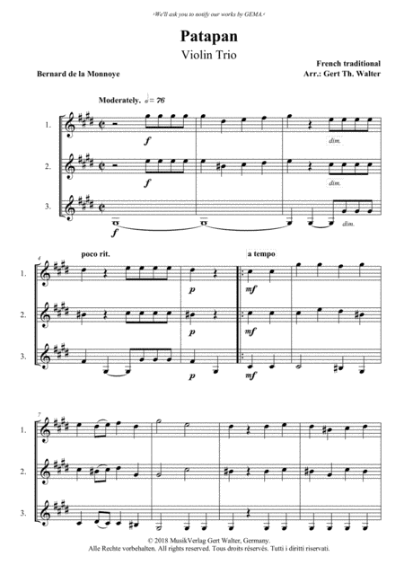 Patapan (arr. Gert Th. Walter)