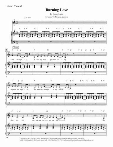 Burning Love (arr. Richard Maslove)