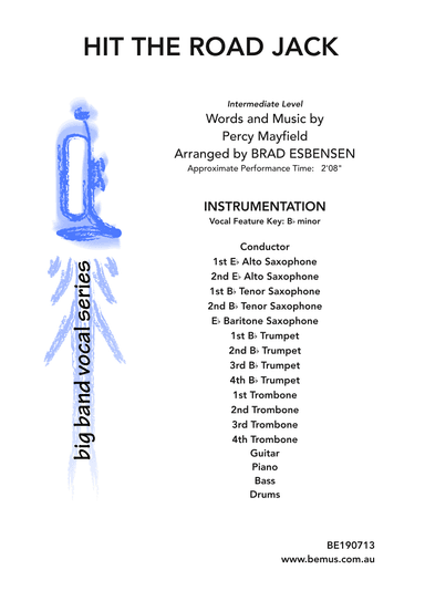 Hit The Road Jack (arr. Brad Esbensen)