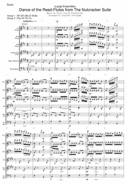 Dance of the Reed-Flutes from The Nutcracker Suite (arr. Tsuyoshi Yoroiguma)