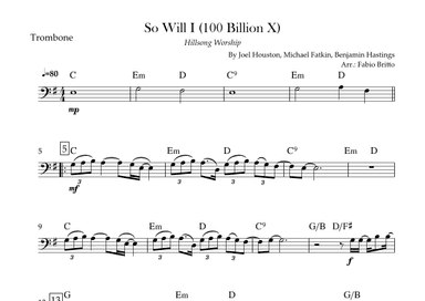 So Will I (100 Billion X) (arr. Fabio Britto)