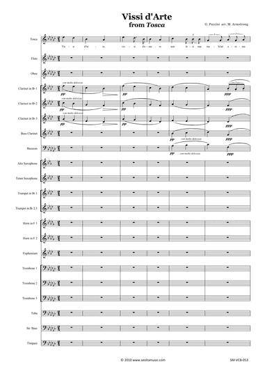 Vissi d'Arte from Tosca arranged for voice and concert band (arr. Mark Armstrong)