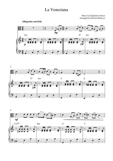 La Veneziana (arr. Kaiserin Rebecca)