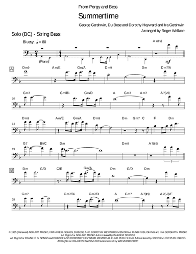 Summertime (arr. Roger Wallace)