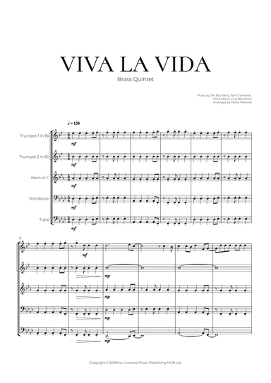 Viva La Vida (arr. Pedro Merendi)