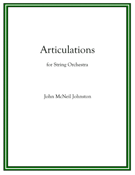 Articulations - Score